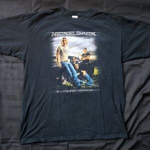 Nickelback All The Right Reasons Tour Black Men's  Size XL 2005 Vintage